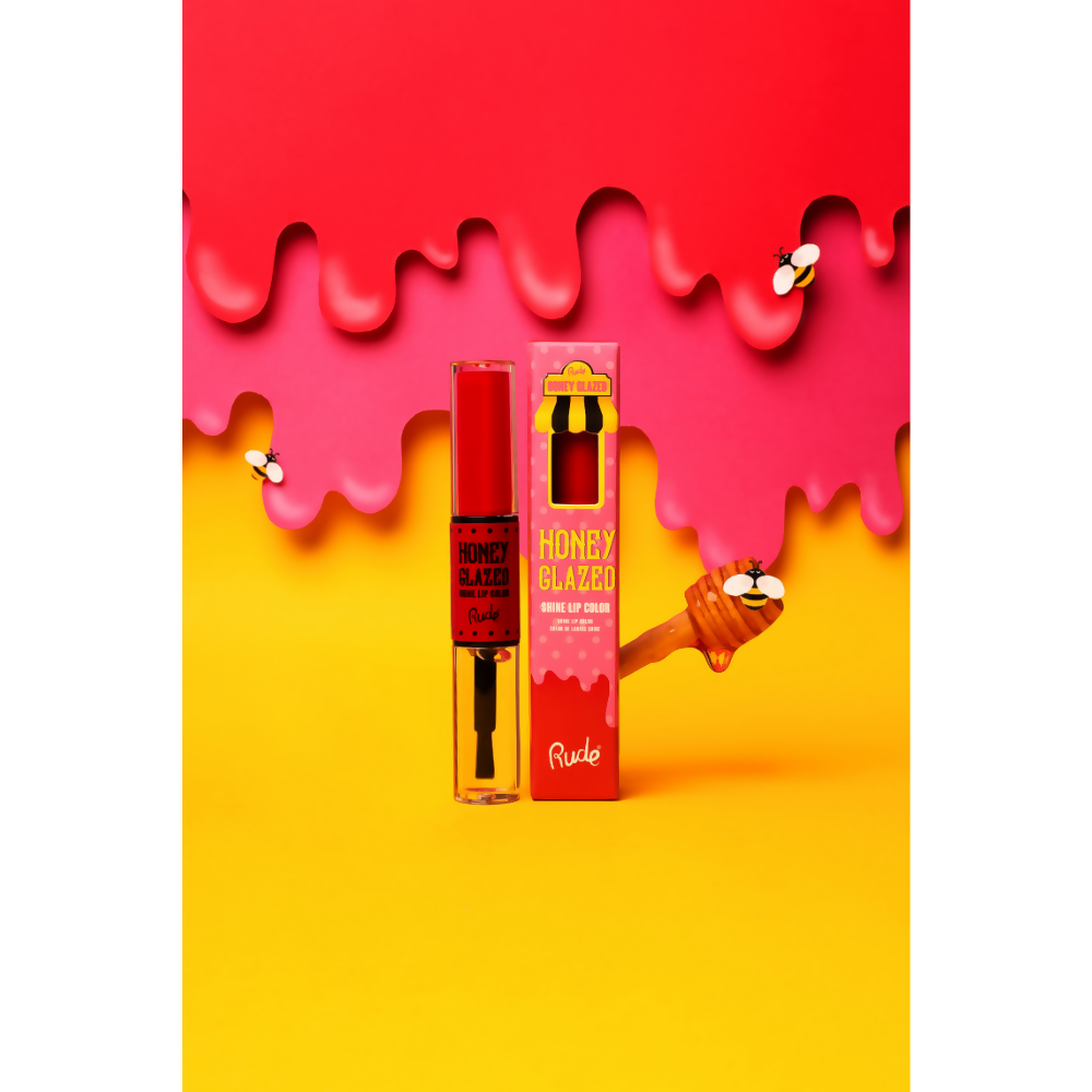 Rude Cosmetics Honey Glazed Shine Lip Color - Maple Bacon - Distacart