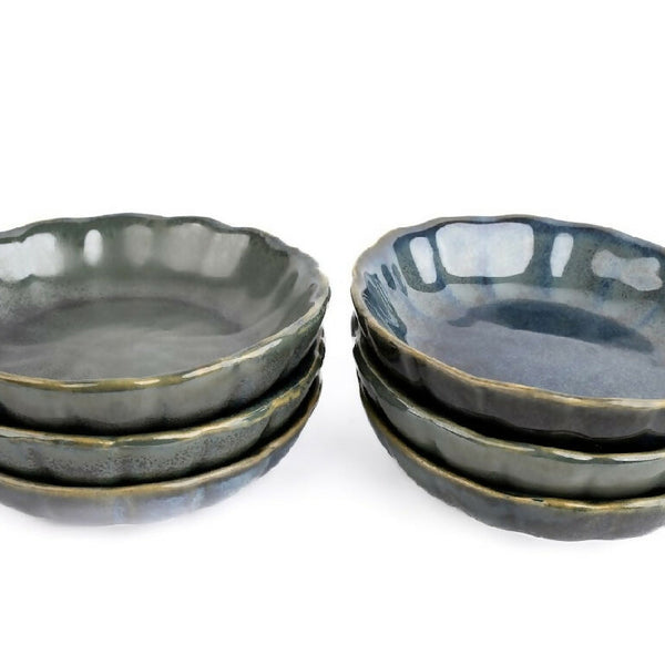 Simply Soho Ocean Crest Snack Plate- set of 6 - Distacart