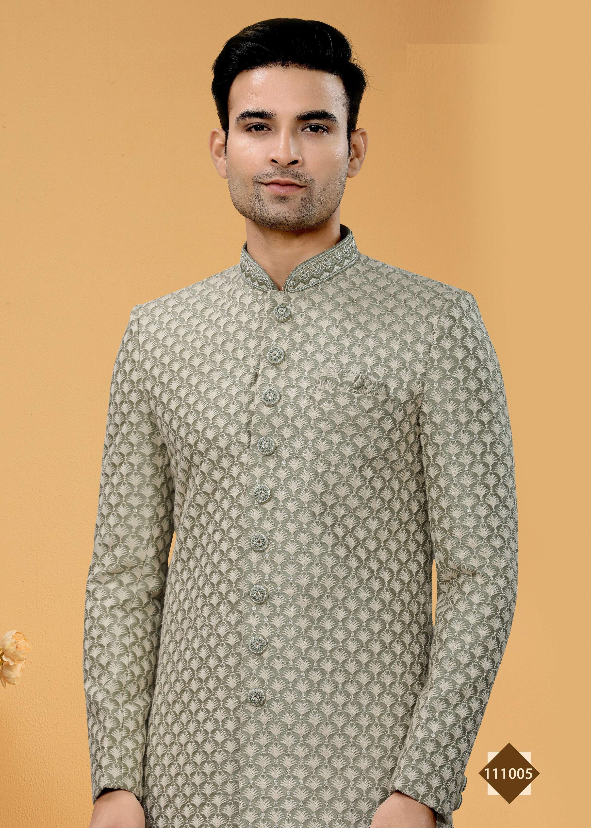 Joban Fashion Men's grey Super 66 Plain Kurta Pyjama set - Distacart
