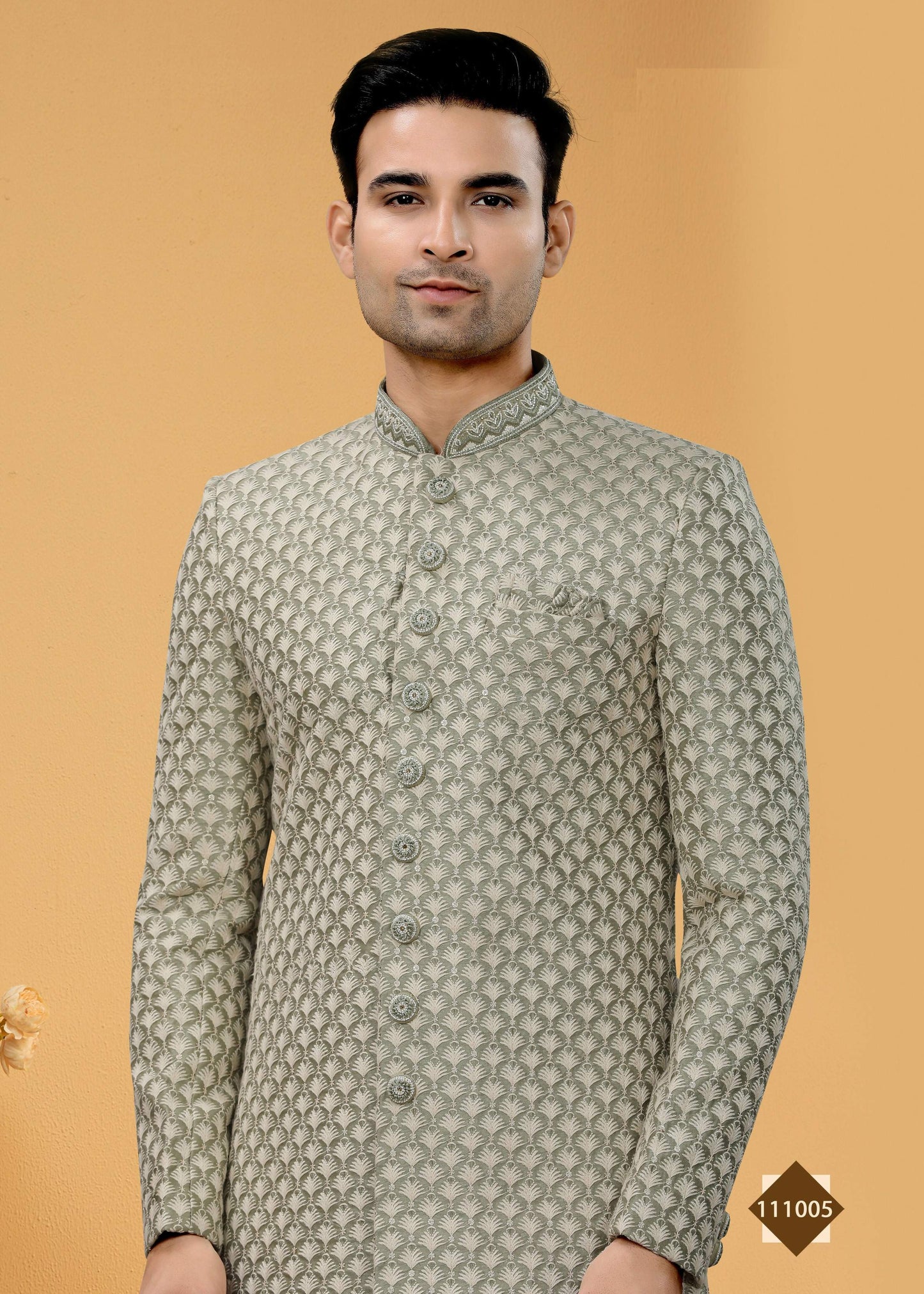 Joban Fashion Men's grey Super 66 Plain Kurta Pyjama set - Distacart