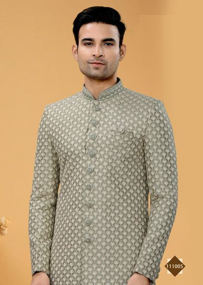 Joban Fashion Men's grey Super 66 Plain Kurta Pyjama set - Distacart