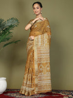 Thumbnail for Astita Cotton Golden Saree