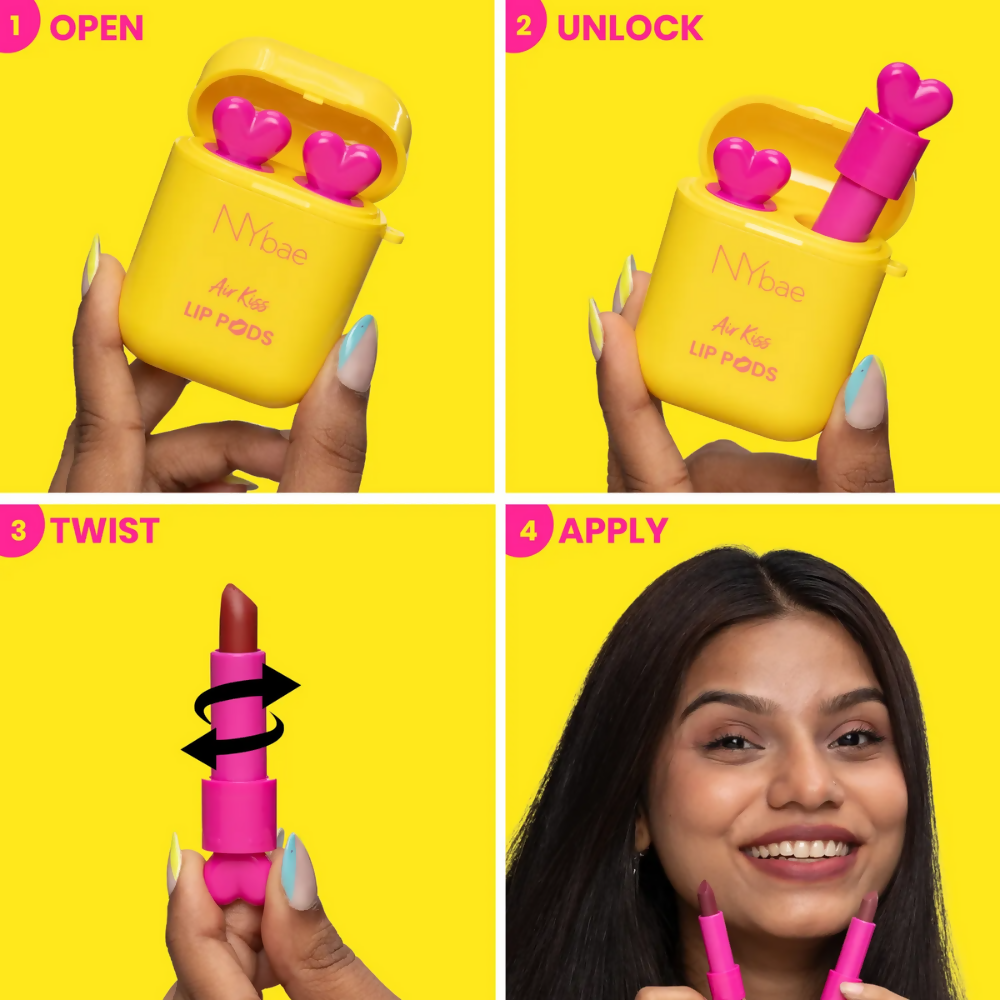 NY Bae Air Kiss Lip Pods - Mauve Move 07 - Distacart
