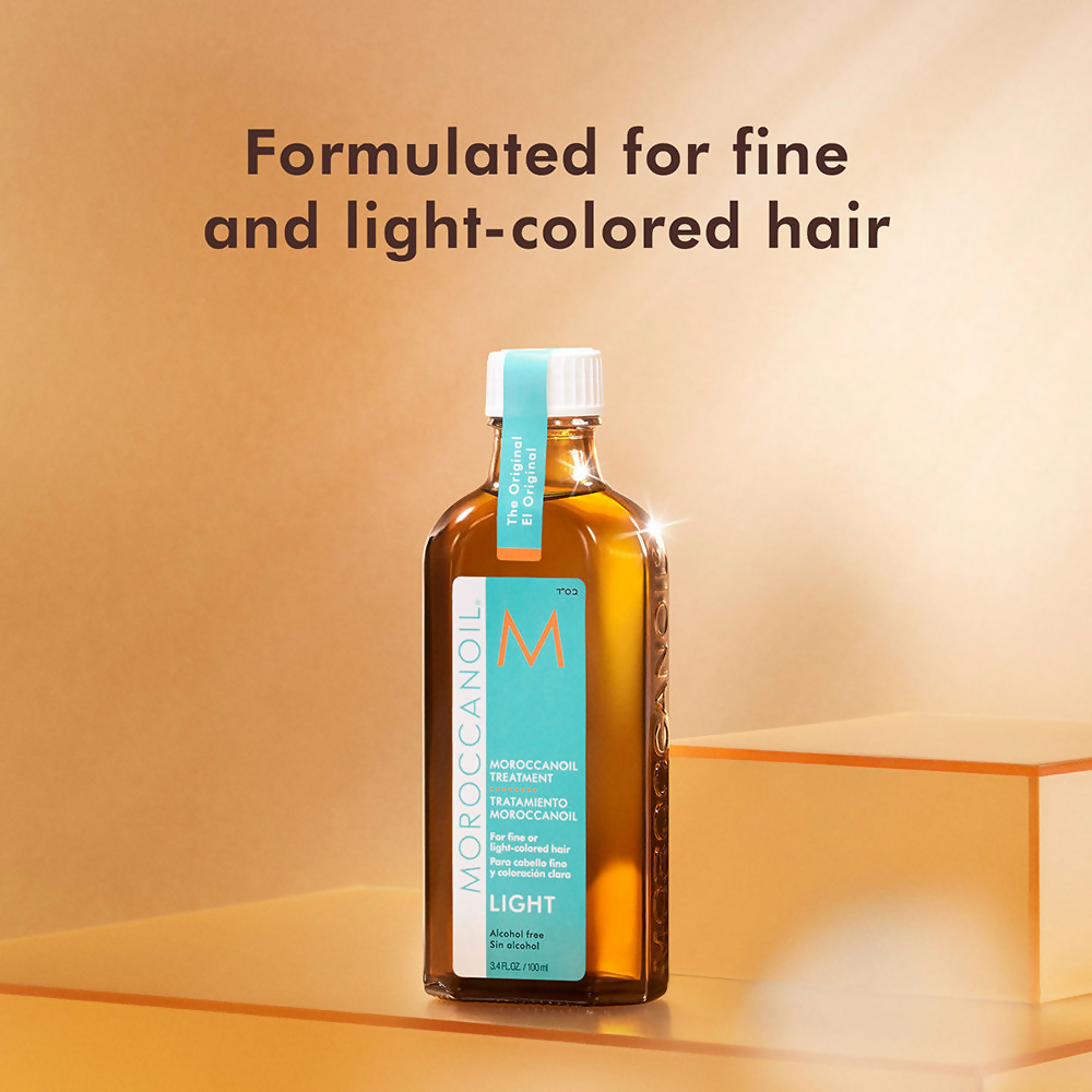 Moroccanoil Treatment Light Argan Oil Serum - All Hair Types & Light Colored Hair - Distacart