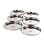 Thumbnail for Sumeet Stainless Steel Dinner Plates - Dista