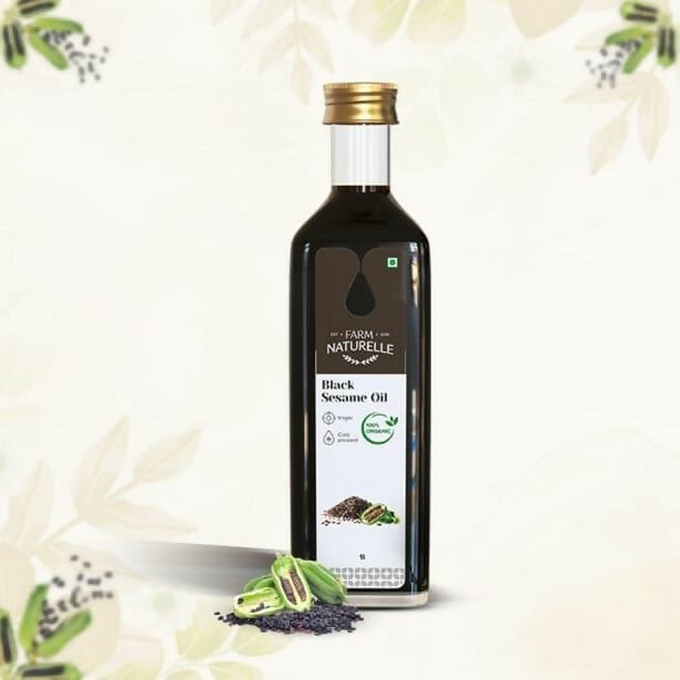 Farm Naturelle Wood Pressed Black Sesame Oil - Distacart