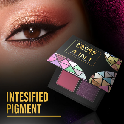 Faces Canada 4 in 1 Eyeshadow Palette - Moody Moon 06 - Distacart