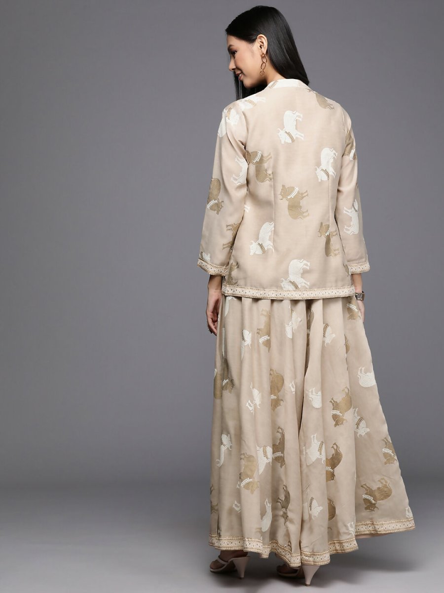 Ahalyaa Women's Traditional Wear Co-ods - Tan - Distacart