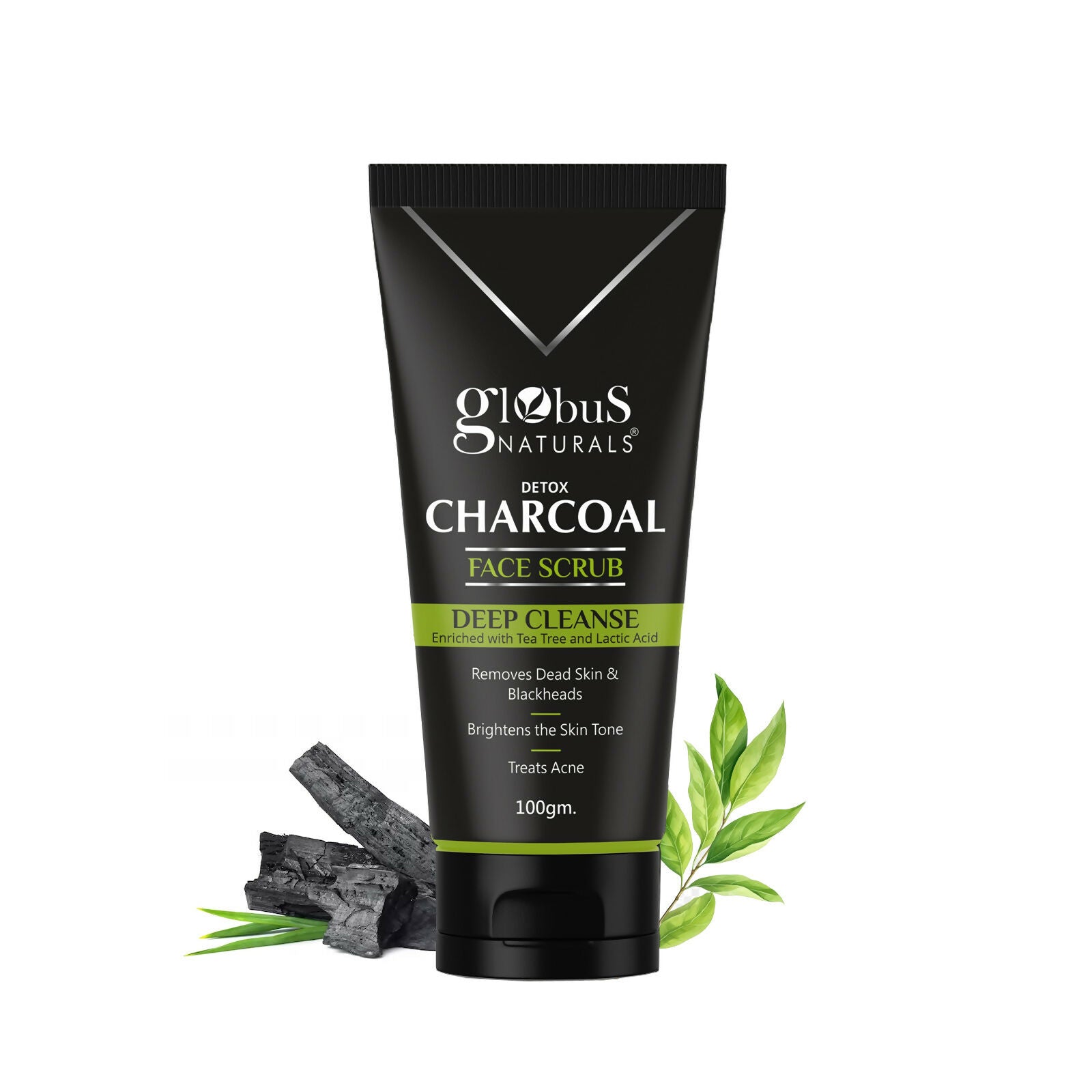 Globus Naturals Charcoal Scrub - Distacart