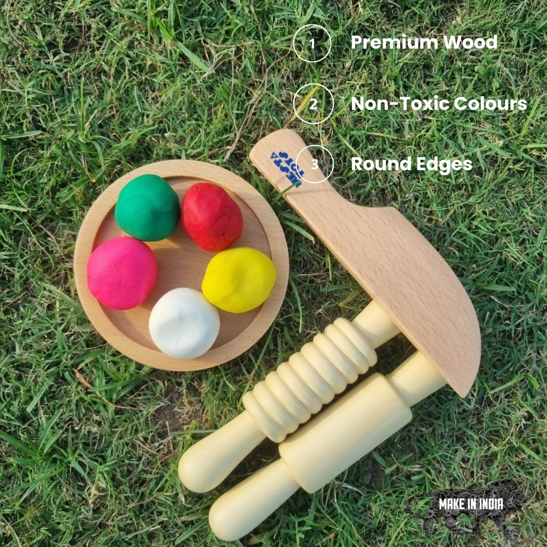 Play Dough Kit -  Rolling Pins & Knife 2