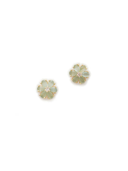 stone stud (Gold) - Ruby Raang - Distacart
