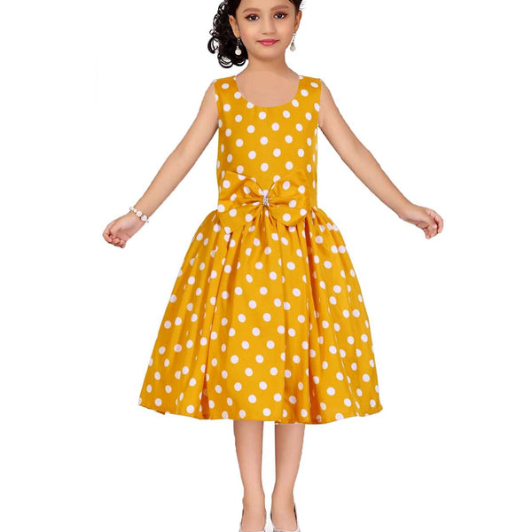 Asmaani Kids Party Wear Stylish Dresses, Perfect for Parties, Functions & Vacations - Yellow