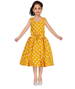 Asmaani Kids Party Wear Stylish Dresses, Perfect for Parties, Functions & Vacations - Yellow