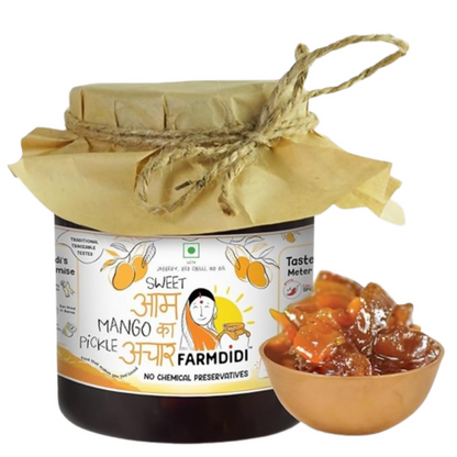 FarmDidi Sweet Mango Pickle with Jaggery - Sweet Mango - Distacart