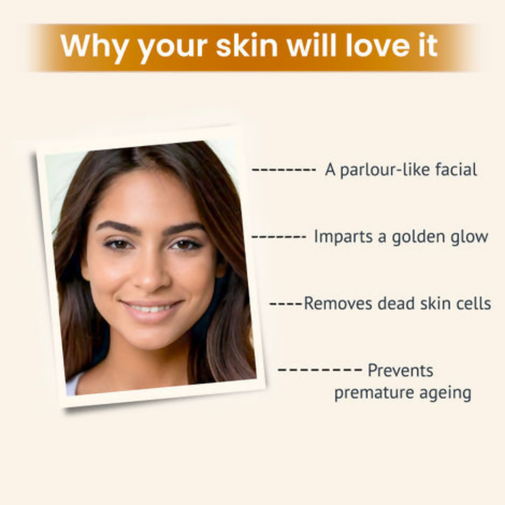 Alps Goodness Gold Glow Facial Kit - Saffron