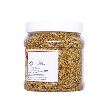 Tassyam Organics Roasted Salted Golden Flax Seed - Distacart