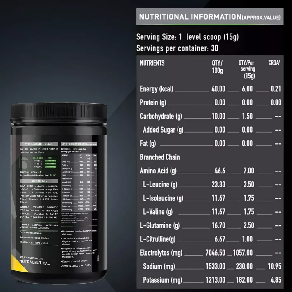 MuscleBlaze Bcaa Pro Bluberry Lemonade