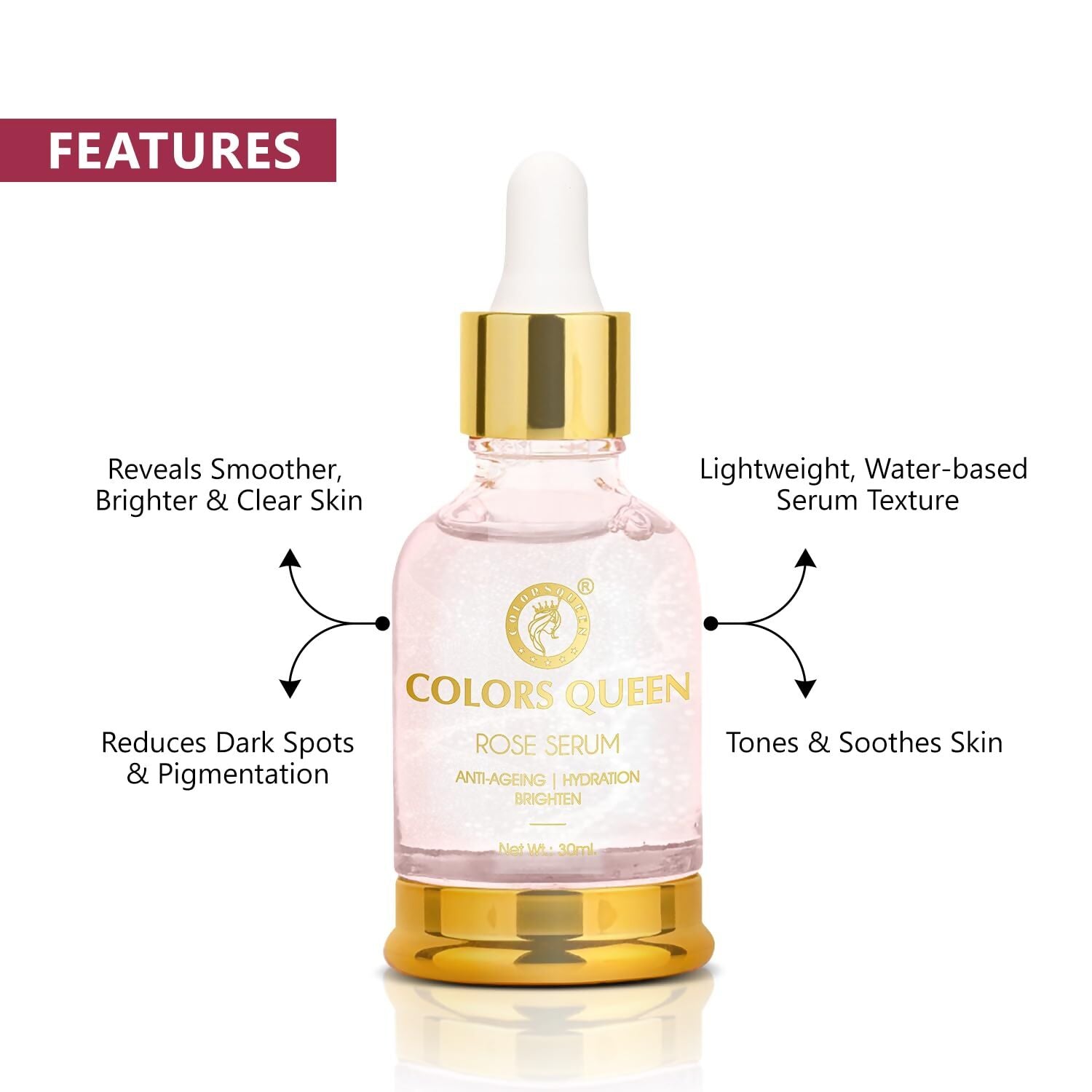 Colors Queen Rose Face Serum - Distacart