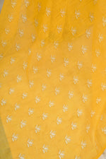 Thumbnail for Vastranavya Yellow Digital Printed Linen Ready To Wear Designer Saree with Unstitched Blouse - Distacart