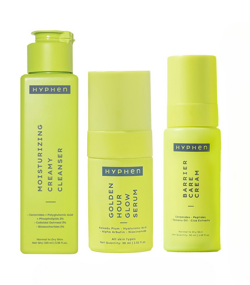 Hyphen By Kriti Sanon CSM (Cleanser, Serum, Moisturizer) Normal to Dry Skin Combo - Distacart