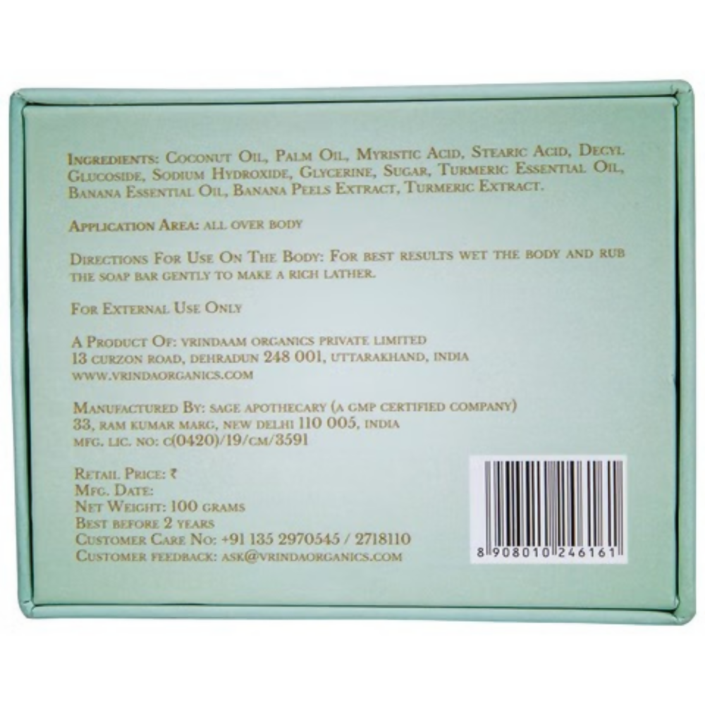 Vrinda Turmeric & Banana Soap - Dista