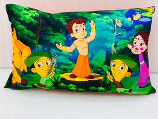 Unique Fashion Microfibre Filled Cushion For Kids - Chota Bheem Stage - Distacart