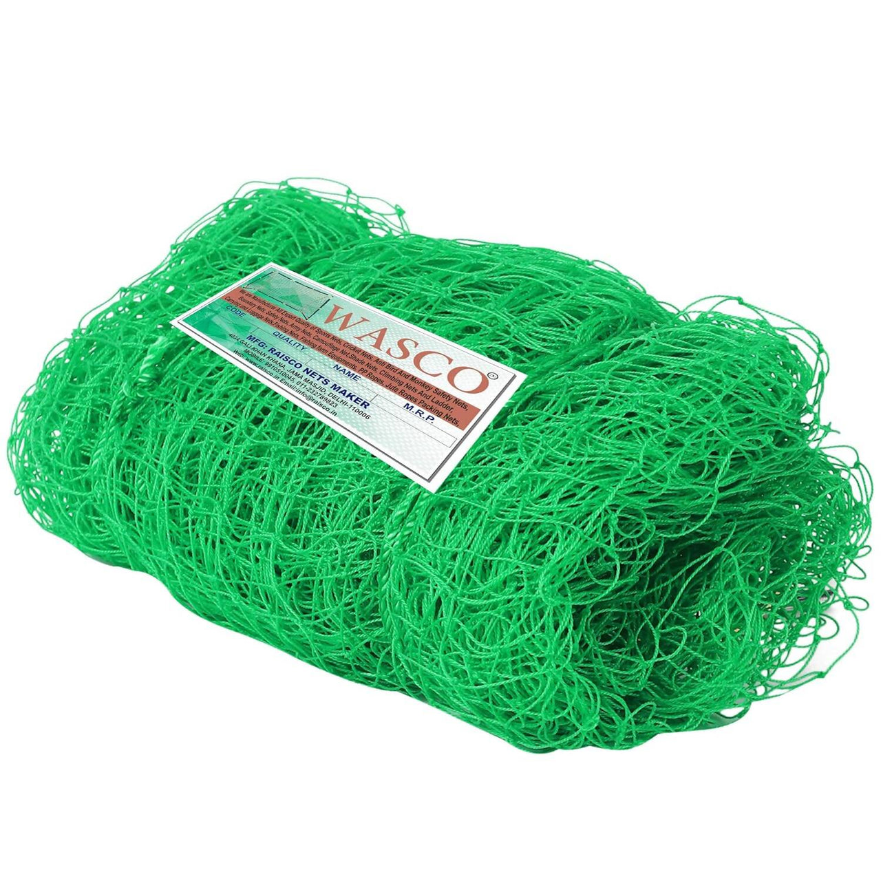 Wasco Nylon 10X10 Foot Cricket Net (Green) - Distacart