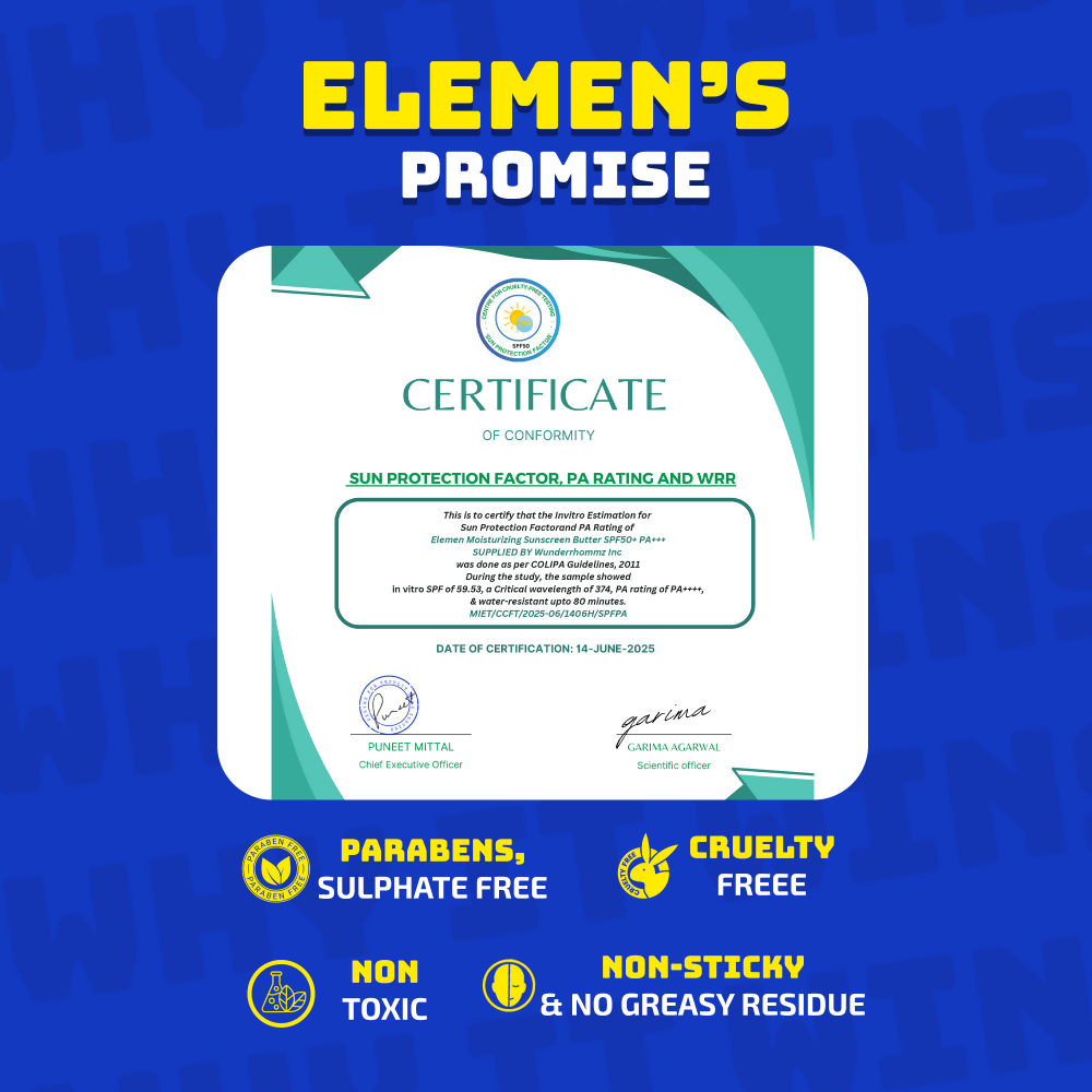 Elemen Moisturizing Sunscreen Butter SPF 50+ PA+++ - Distacart