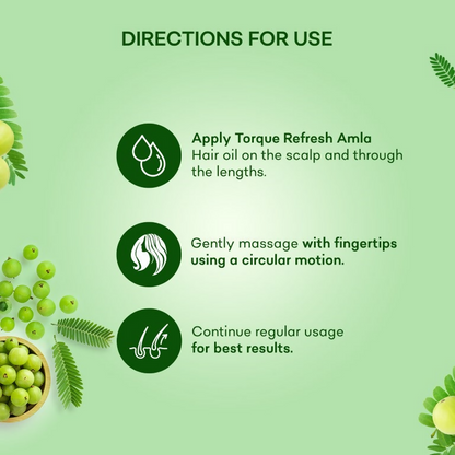 Torque's Refresh Amla Hair Oil For Strong, Long And Thick Hair - Distacart