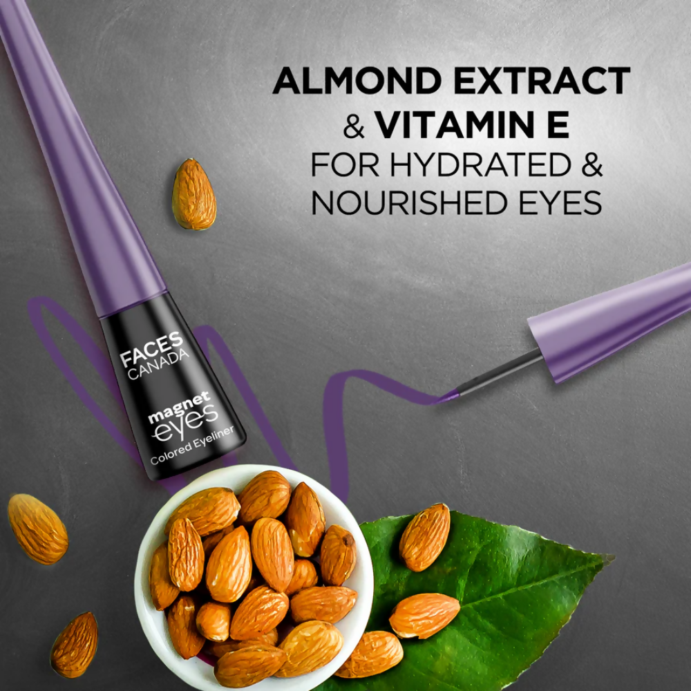 Faces Canada Magneteyes Colored Eyeliner - Dramatic Purple 01 - Distacart