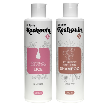 Dr. Rao's Keshovin-L Hair Oil, Keshovin-S Shampoo Combo - Distacart