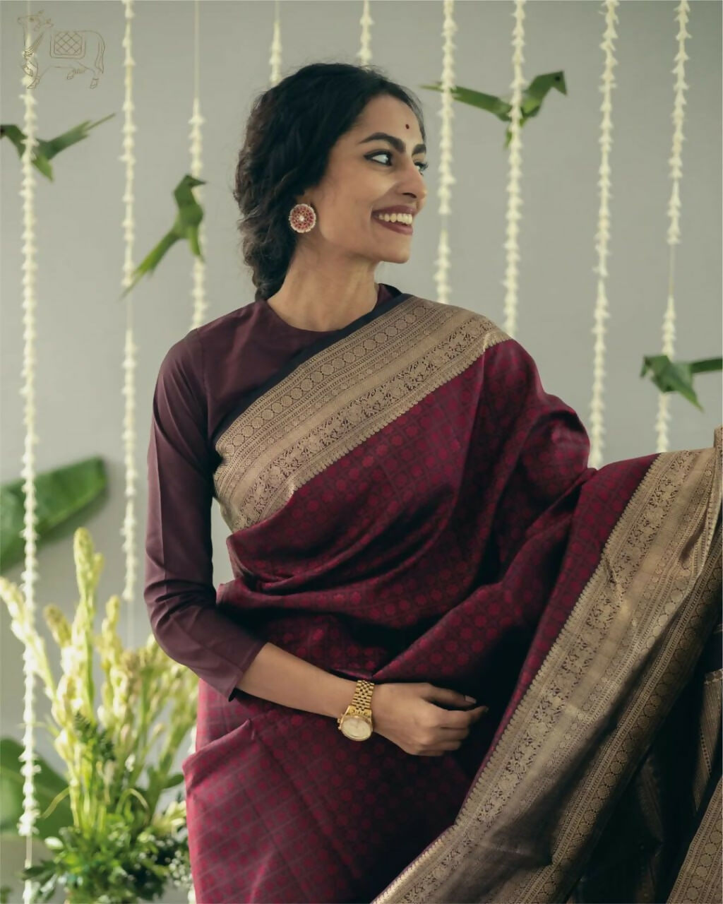 Preksha Creation Banarasi Soft Silk Women Red Saree - Distacart