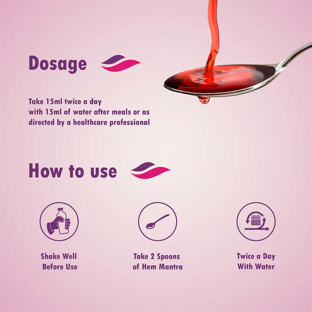 Mantra Ayurveda Hem Mantra Syrup for Female - Distacart