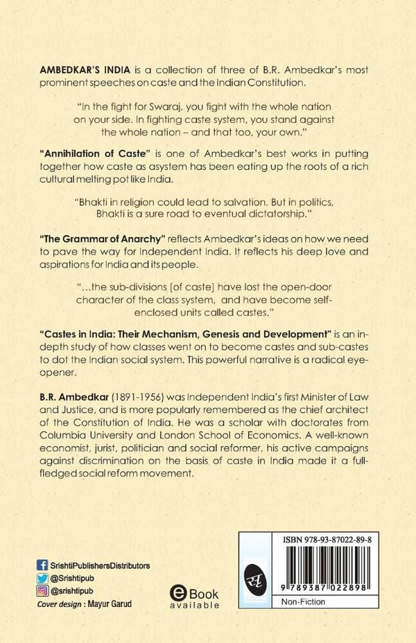 Ambedkar's India By B.R.Ambedkar - Distacart