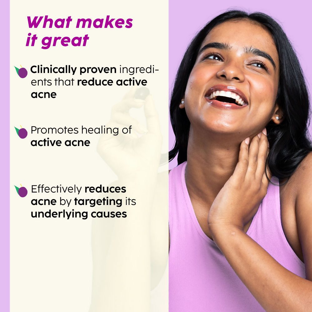 PLIX The Plant Fix Jamun Skincare With Cleanser, Body Wash & Active Acne Serum For Women & Men - Distacart