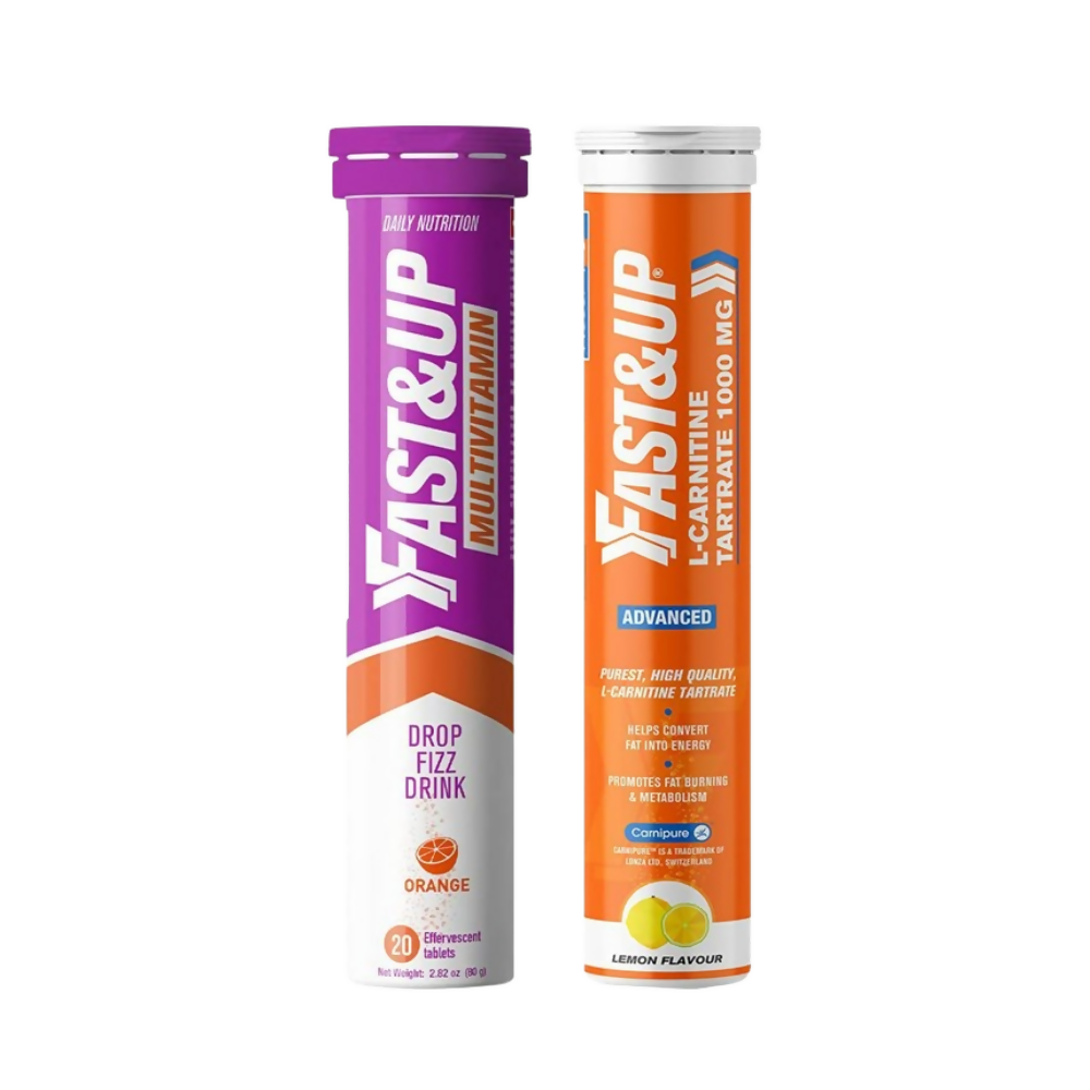 Fast&Up L-Carnitine Tartrate 1000Mg & Vitalize - Immunity Essential Multivitamin Effervescent Tablets - Distacart