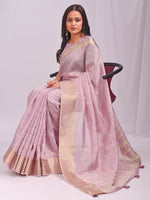 Thumbnail for Astita Organza Light Pink Saree