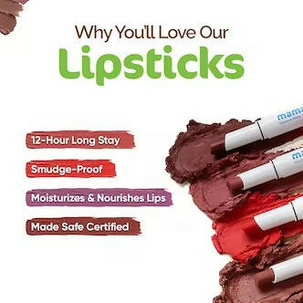 Mamaearth Moisture Matte Longstay Lipstick Cherry Punch - Distacart