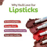 Thumbnail for Mamaearth Moisture Matte Longstay Lipstick Cherry Punch - Distacart