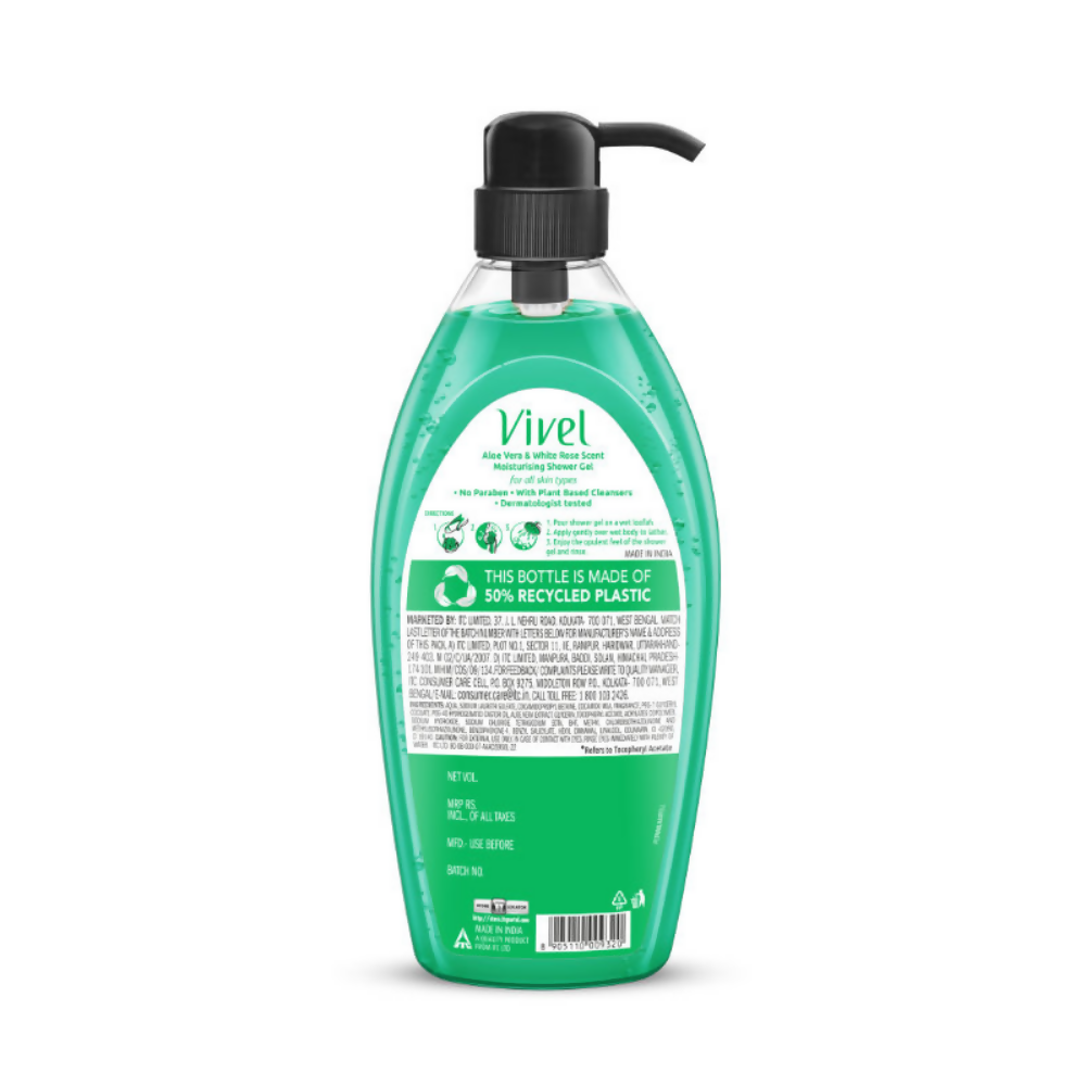 Vivel Aloe Vera & White Rose Scent Moisturizing Shower Gel