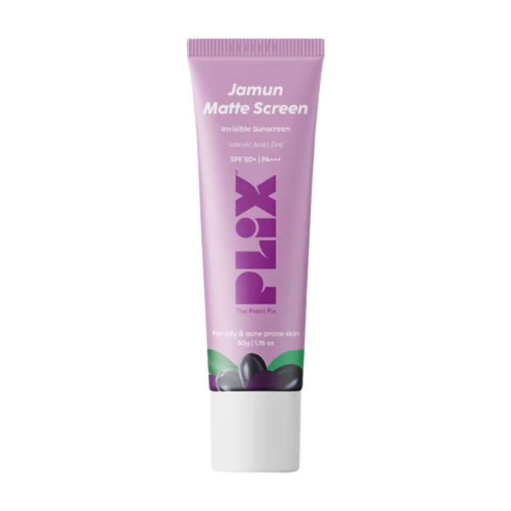 PLIX The Plant Fix 0.1% Salicylic Acid Jamun Mattifying Lightweight Sunscreen SPF50+ PA+++ UVA, UVB Shield