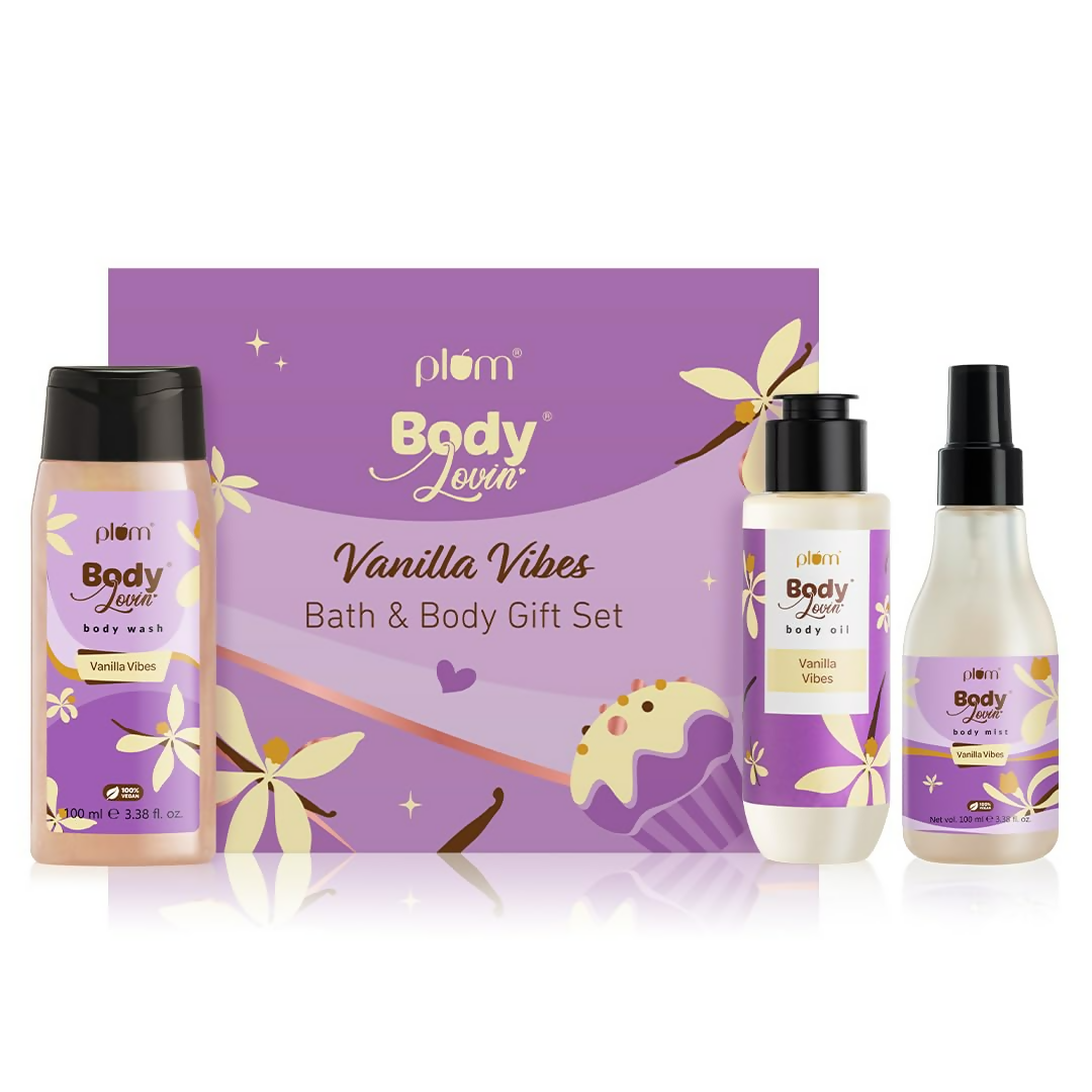 Plum BodyLovin' Vanilla Vibes Bath & Body Gift Set