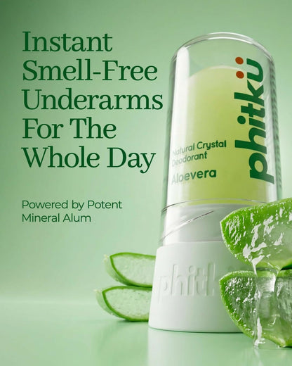 Phitku Crystal Roll On Deo with Aloe Alum Deodorant - Distacart