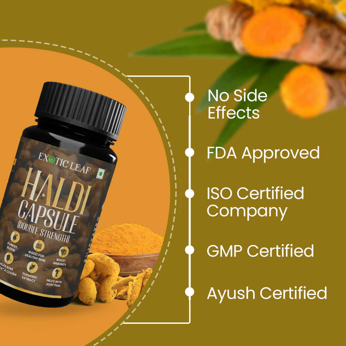Exotic Leaf Haldi Tablets - Distacart