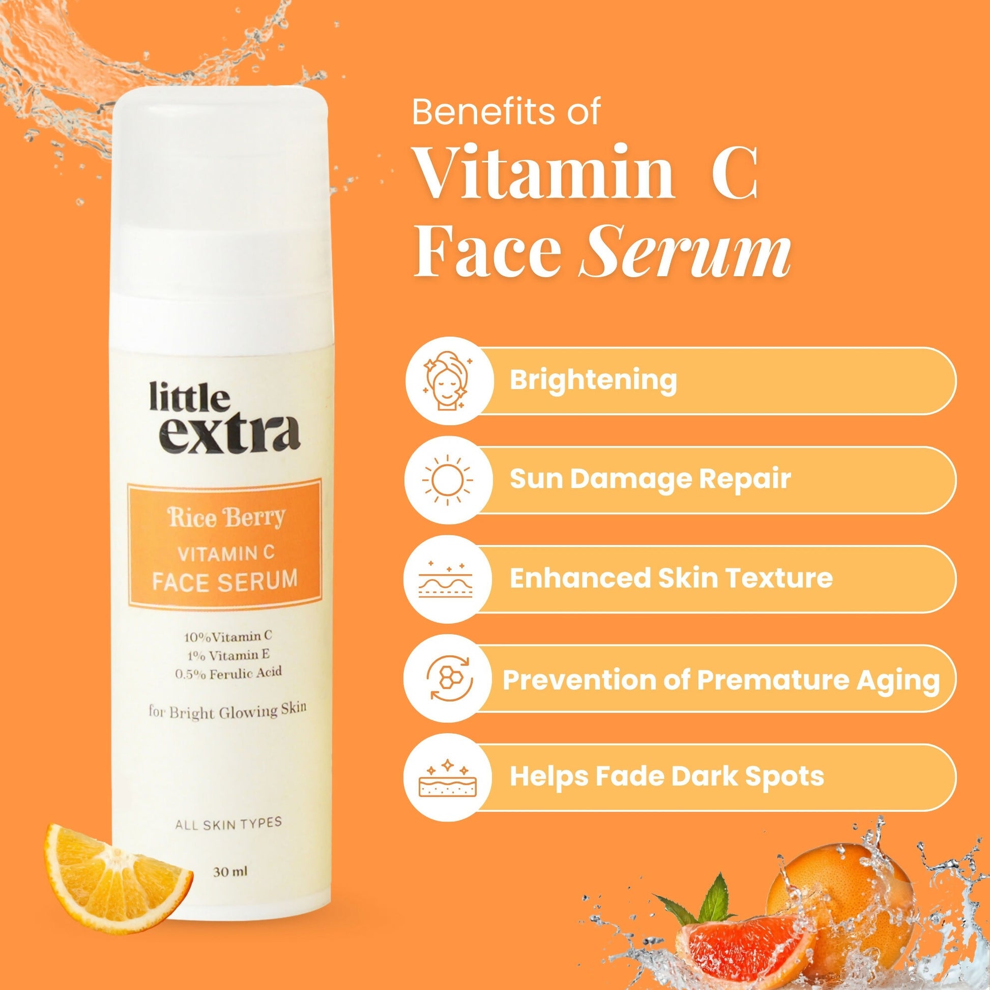 Little Extra Rice Berry 10% Vitamin C Face Serum - Distacart