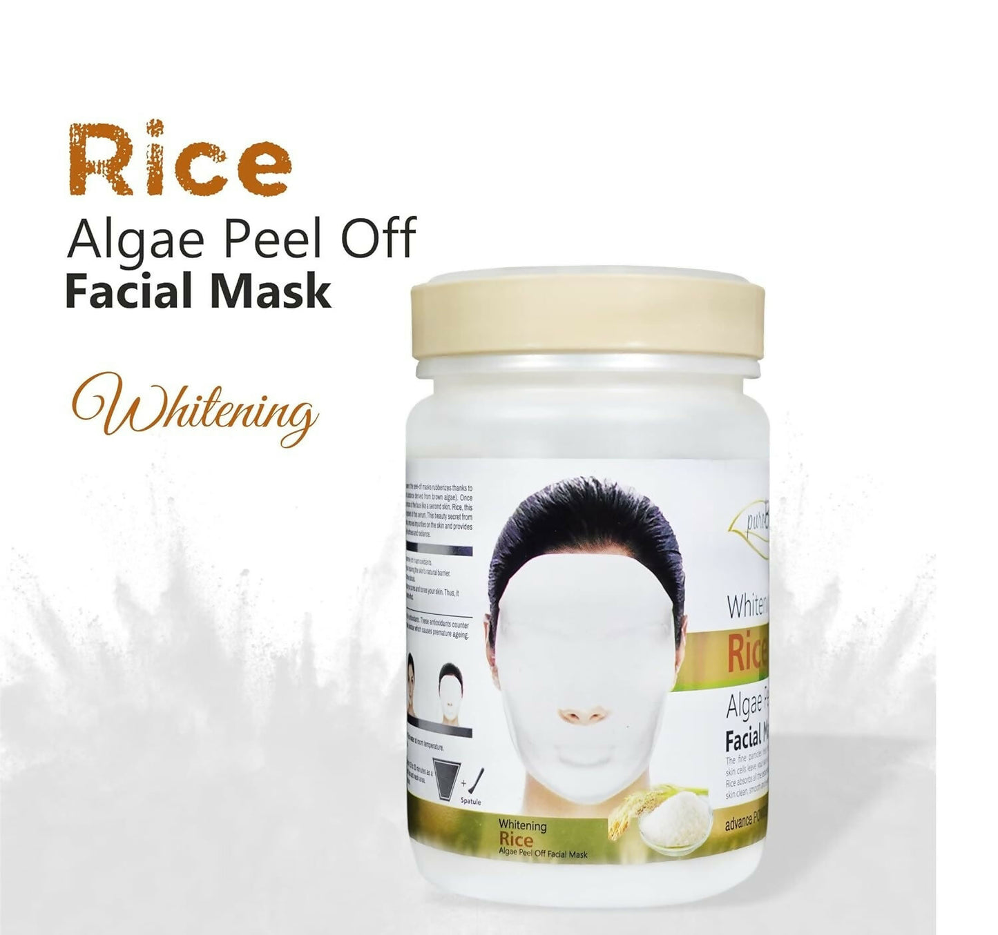 Purobio Algae Peel off Face Mask Whitening Rice Facial Mask - Distacart