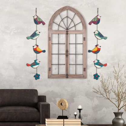 Artvibes Colorful Birds Decorative MDF Wooden Wall Art - Dista