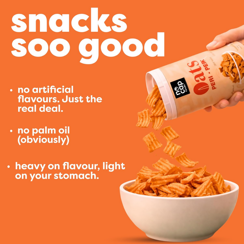 Nocap foods Zero Guilt Healthy Chips - Classic Masala & Oats Peri Peri - Dista