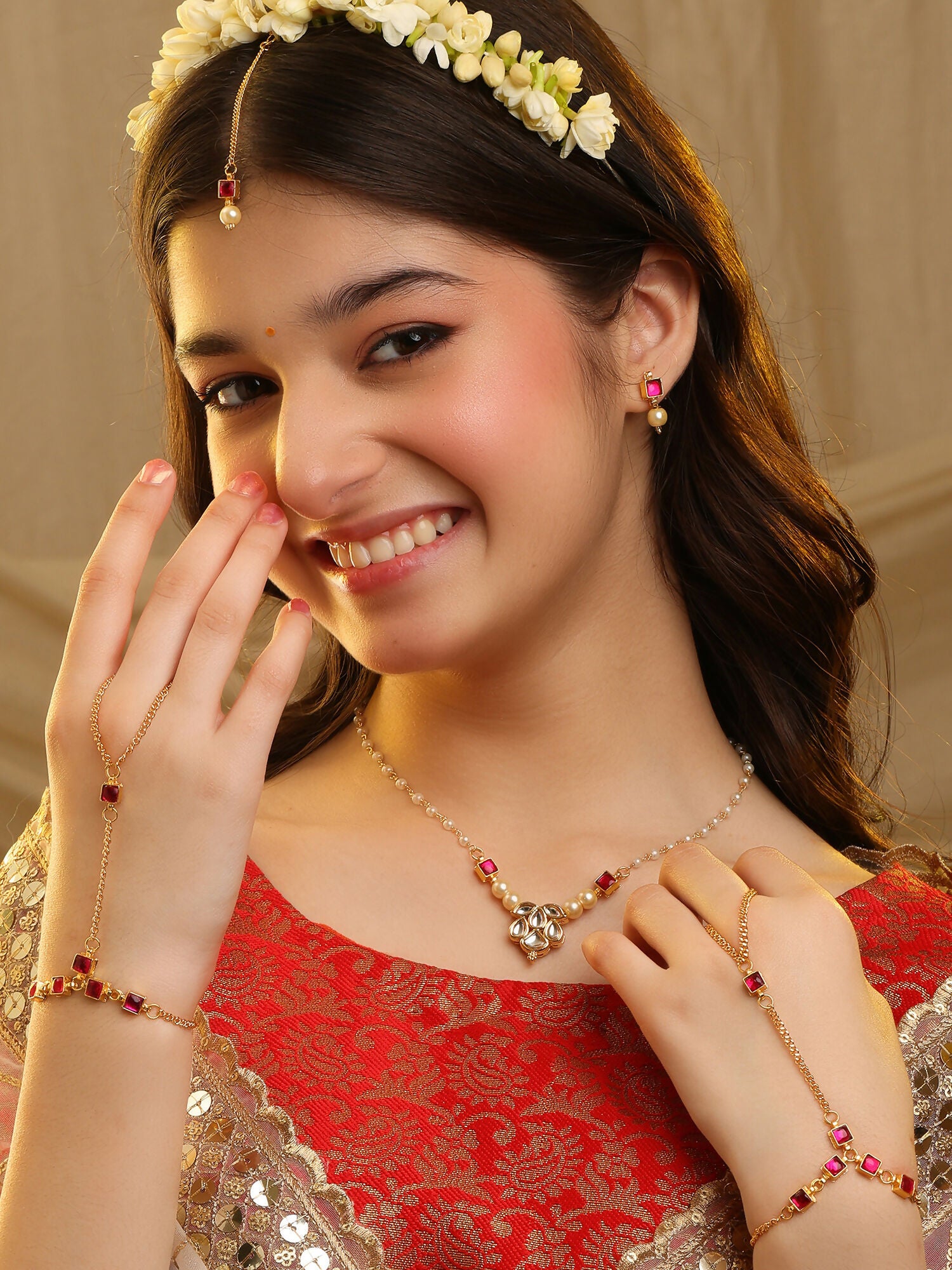 Ruby Raang Dua 4-Piece Jewelry Set