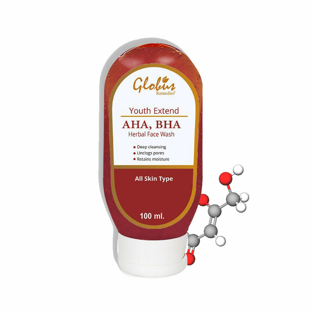 Globus Remedies AHA BHA & Kojic Acid Face Wash, For Skin Brightening